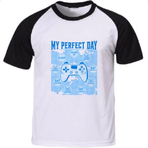 Camiseta Raglan My perfect day games