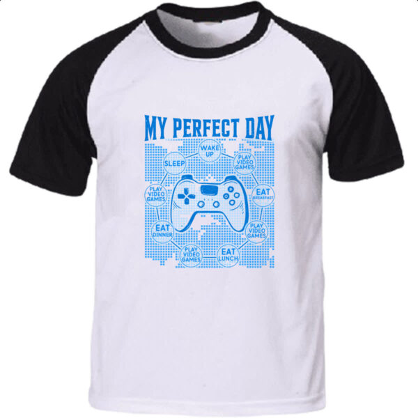 Camiseta Raglan My perfect day games