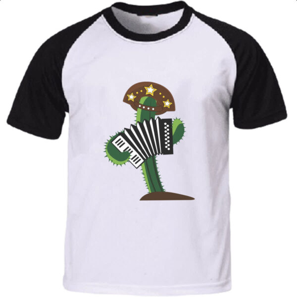 Camiseta Raglan Mandacaru do sertao