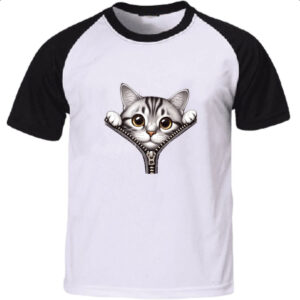 Camiseta Raglan Manx no ziper
