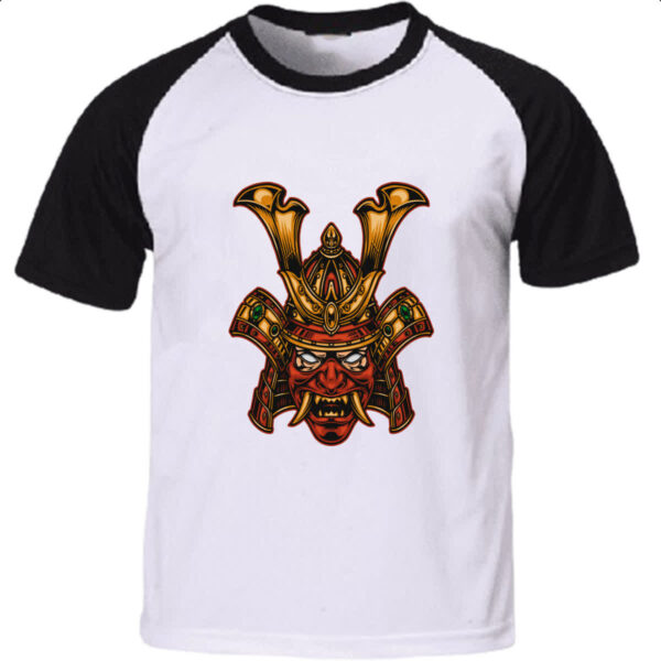Camiseta Raglan Mascara Rubra de Samurai