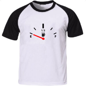 Camiseta Raglan Medidor de cerveja combustivel