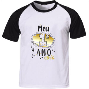 Camiseta Raglan Meu primeiro ano novo