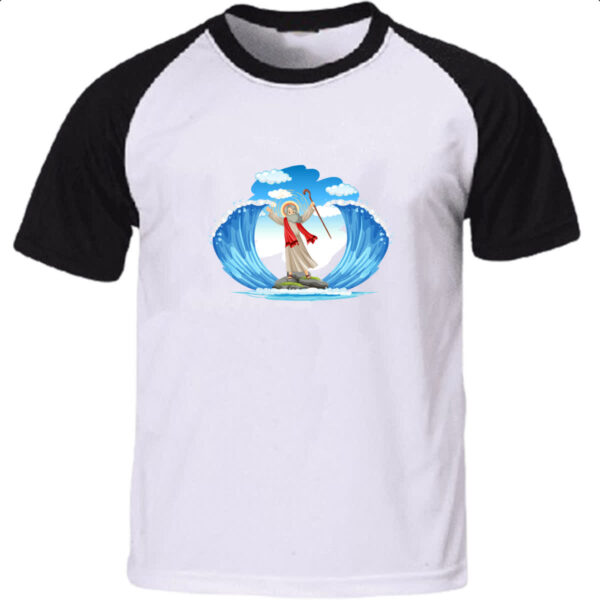 Camiseta Raglan Moises abrindo mar vermelho