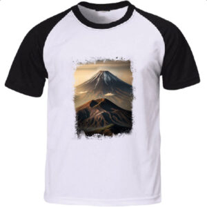 Camiseta Raglan Montanha Fugi Japao 6