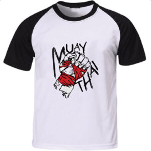 Camiseta Raglan Muay Thai bandagem