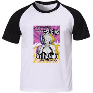 Camiseta Raglan Mulher brilhando