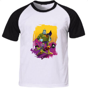 Camiseta Raglan Nostalgia Frankstein Jr e os Impossiveis