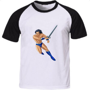 Camiseta Raglan Nostalgia Golden Axe Ax Battler