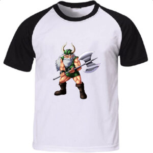 Camiseta Raglan Nostalgia Golden Axe Gilius Thunderhead