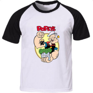 Camiseta Raglan Nostalgia Popeye 90 anos