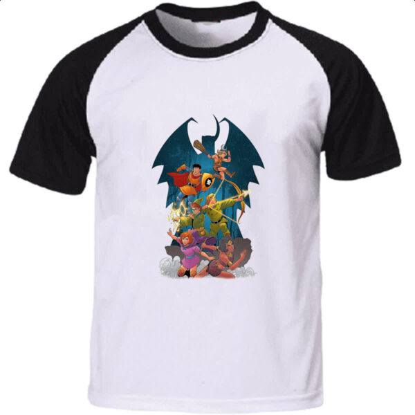 Camiseta Raglan Nostalgia caverna do dragao