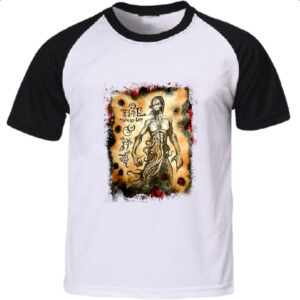 Camiseta Raglan Necronomicon Fragmento Cthulhu Larp