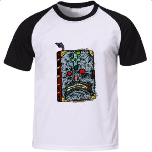 Camiseta Raglan Necronomicon Ilustracao