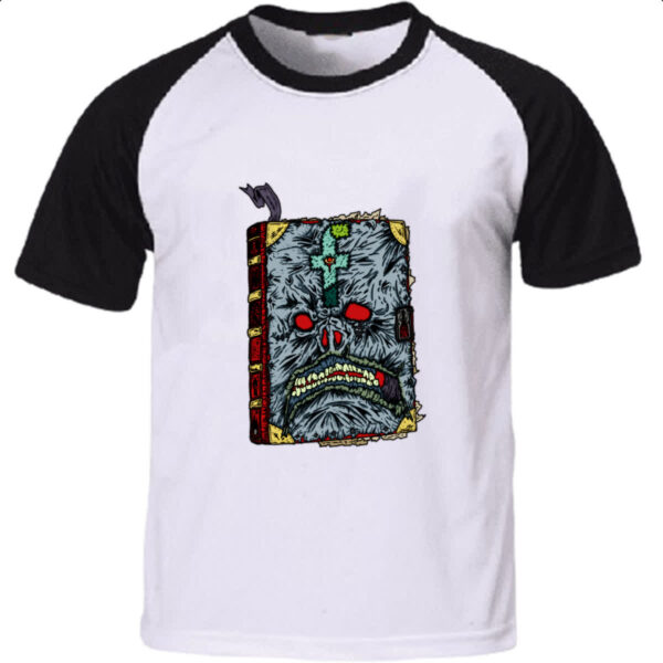Camiseta Raglan Necronomicon Ilustracao