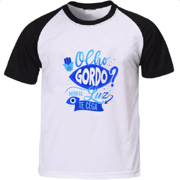 Camiseta Raglan Olho Grego gordo cego