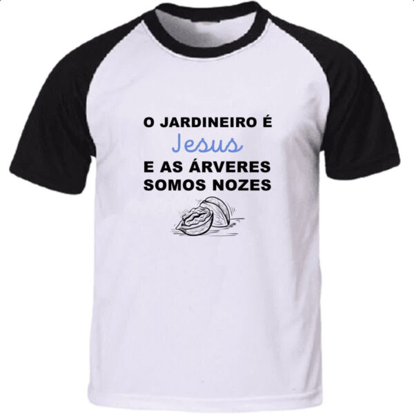 Camiseta Raglan O Jardineiro e Jesus