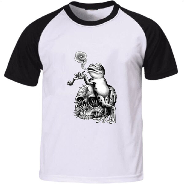 Camiseta Raglan O sapo e o cachimbo