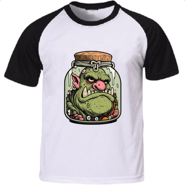 Camiseta Raglan Ogro em conserva