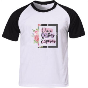 Camiseta Raglan Orar Confiar Esperar