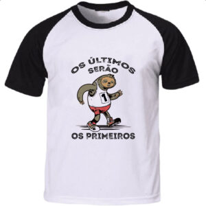 Camiseta Raglan Os ultimos serao os primeiros