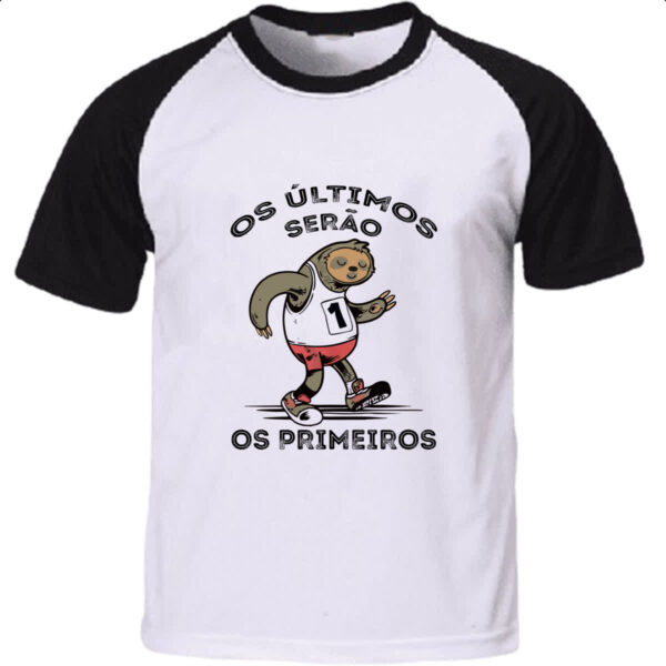 Camiseta Raglan Os ultimos serao os primeiros