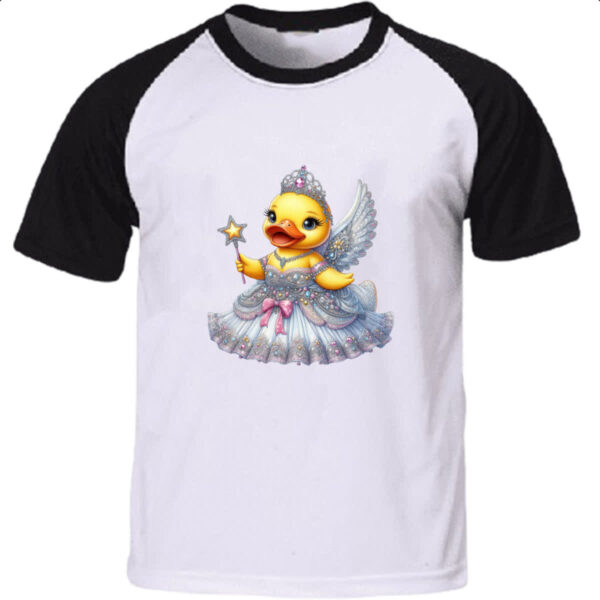 Camiseta Raglan Patinho de borracha Fada