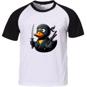 Camiseta Raglan Patinho de borracha Ninja