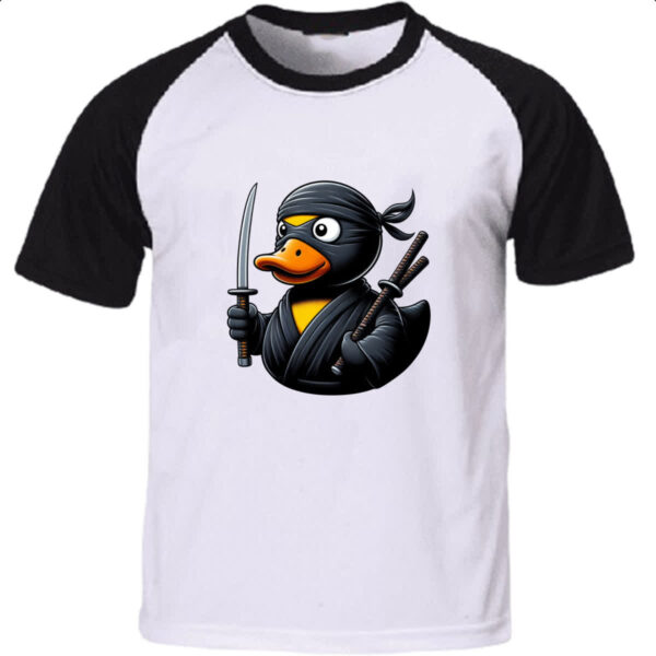 Camiseta Raglan Patinho de borracha Ninja