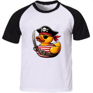 Camiseta Raglan Patinho de borracha Pirata
