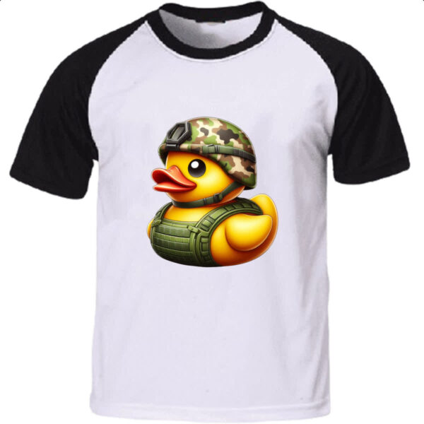 Camiseta Raglan Patinho de borracha Soldado