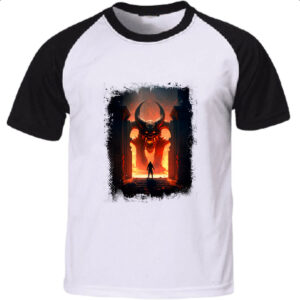 Camiseta Raglan Portal do inferno 3