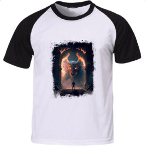 Camiseta Raglan Portal do inferno 4