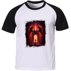 Camiseta Raglan Portal do inferno 5