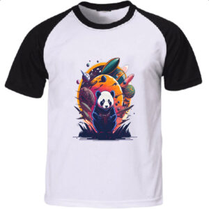 Camiseta Raglan Panda Sideral