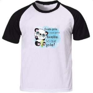 Camiseta Raglan Panda gente feia