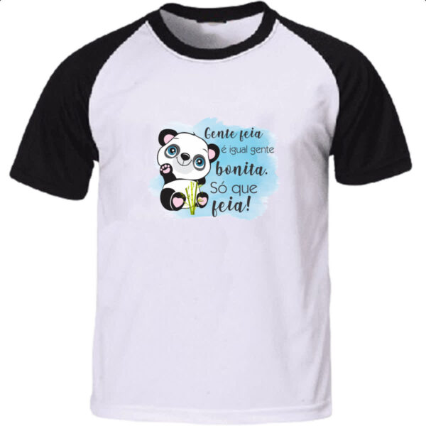 Camiseta Raglan Panda gente feia