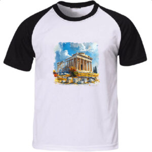 Camiseta Raglan Partenon watercolor