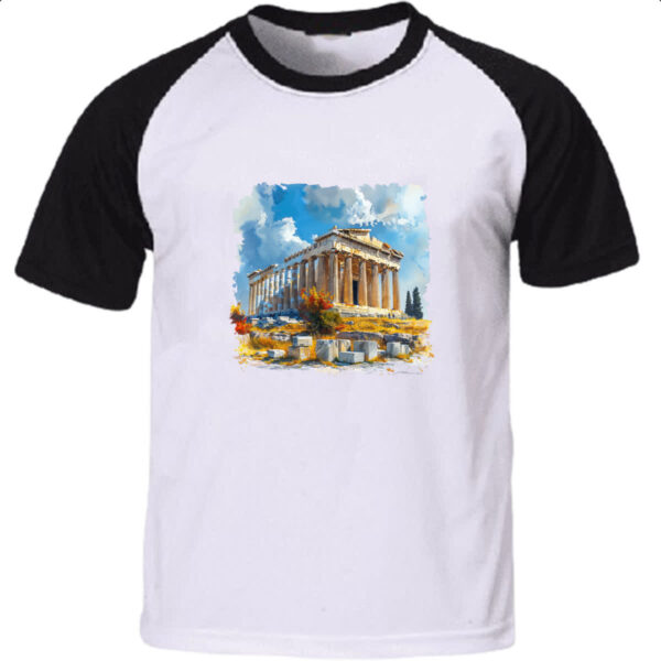 Camiseta Raglan Partenon watercolor