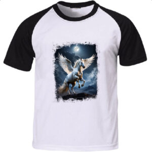 Camiseta Raglan Pegasus ao luar