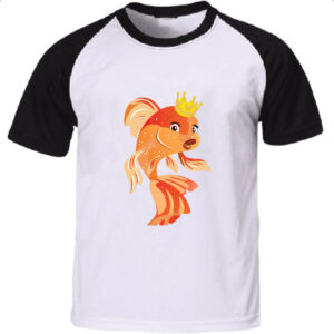 Camiseta Raglan Peixinho dourado