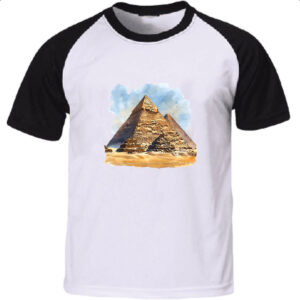 Camiseta Raglan Piramide de Queops watercolor