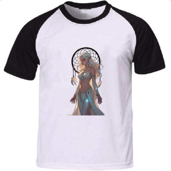 Camiseta Raglan Apanhador de sonhos princesa de luz