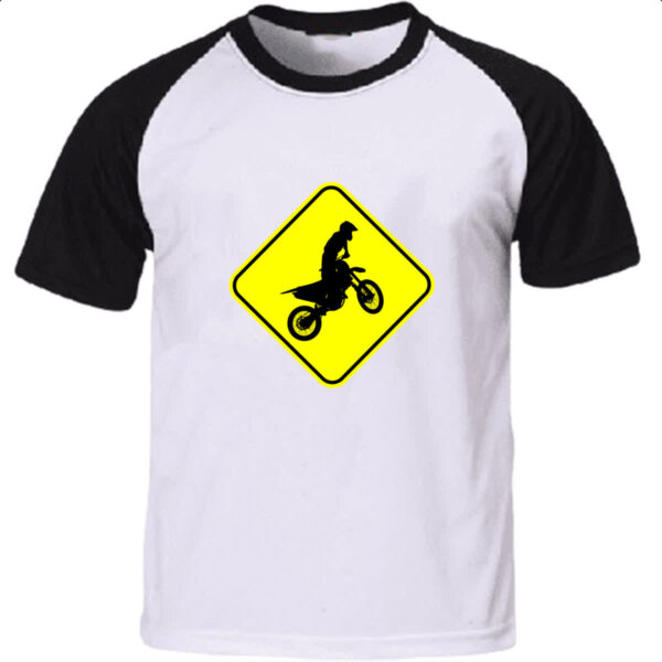 Camiseta Raglan Placa Motocross