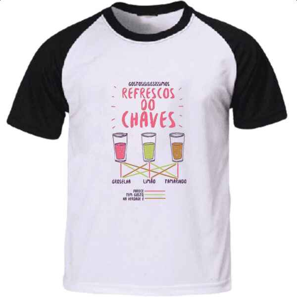 Camiseta Raglan Refrescos do chaves