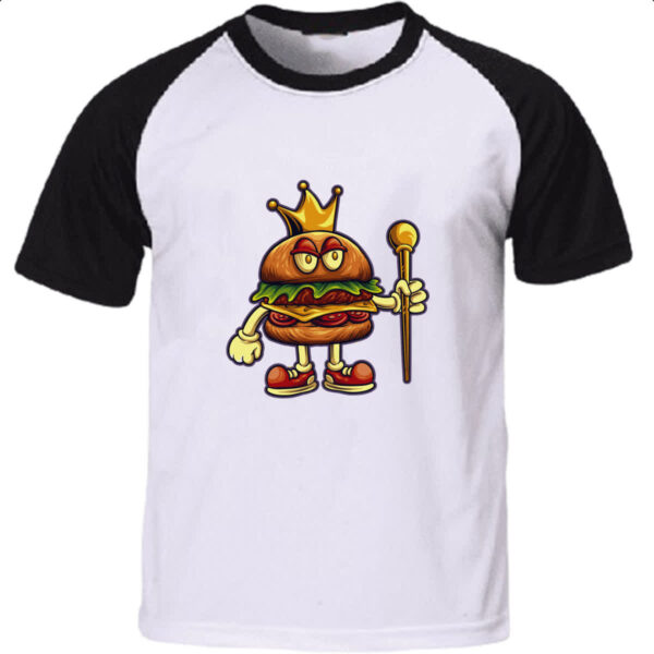Camiseta Raglan Rei Hamburguer