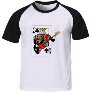 Camiseta Raglan Rei de Paus do Rock