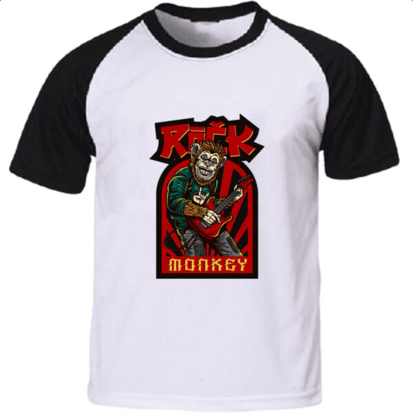 Camiseta Raglan Rock Monkey