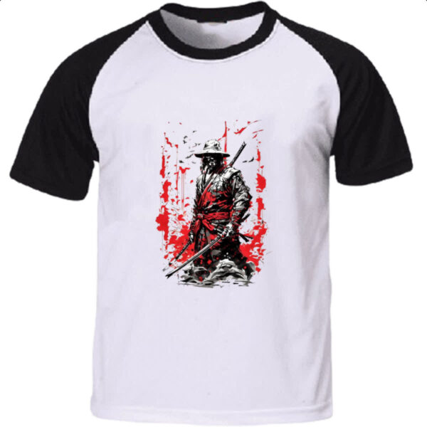 Camiseta Raglan Ronin comic book style