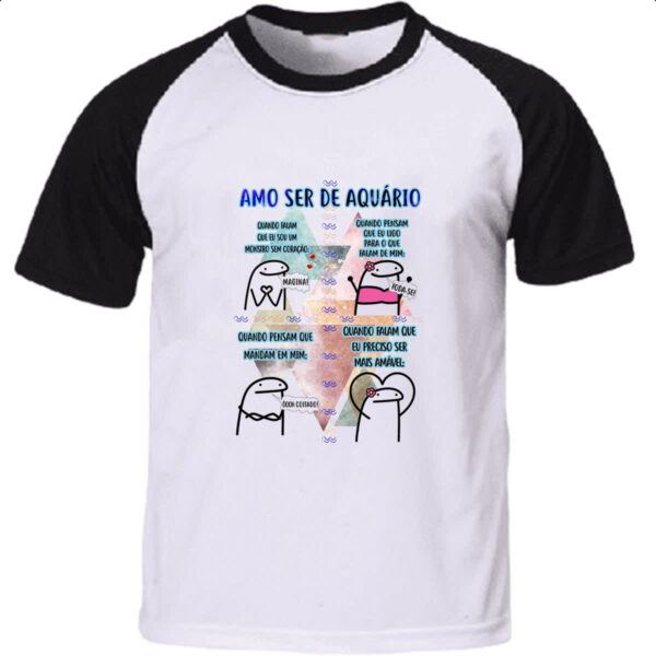 Camiseta Raglan Signo Amo ser de Aquario